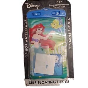 New Disney Waterproof Phone Case Ariel Little Mermaid Self Floating Design IPX7